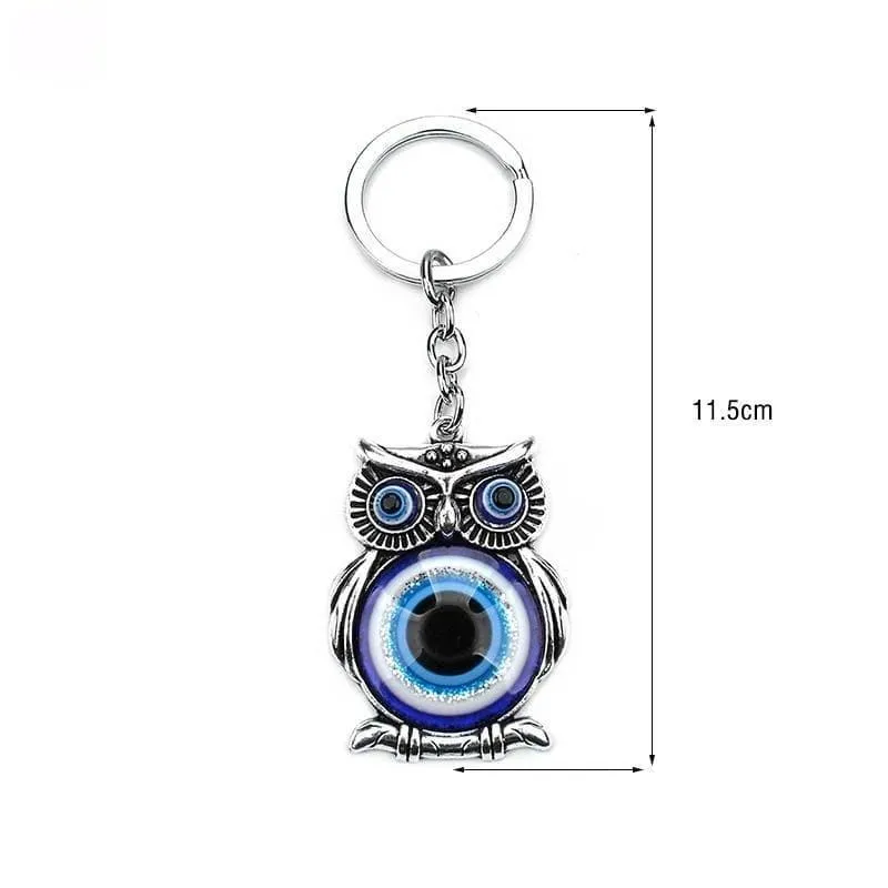 1Pcs/Lot Blue Evil Eye Owl Lucky Charm Protection Tassel Car Hanger