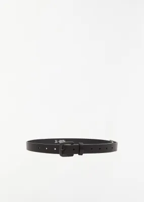 25mm Leather Belt — Black