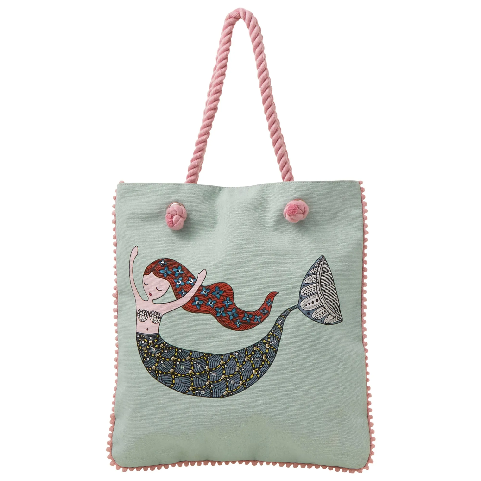 Accessorize London Blue Mermaid Shopper Bag