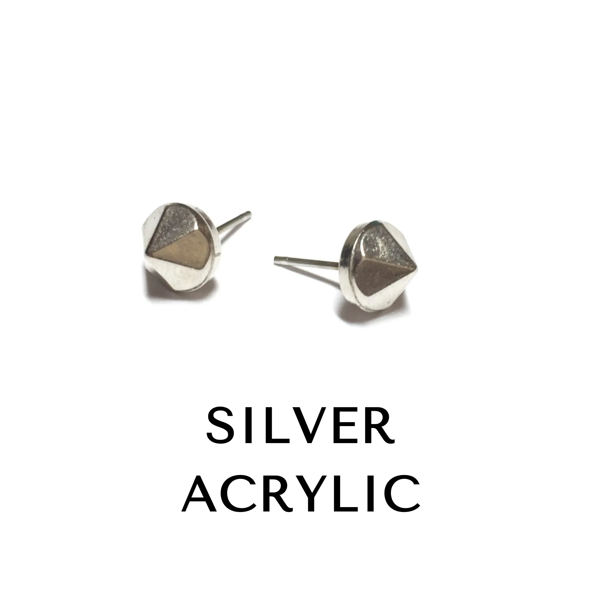 Acrylic Spike Stud Earrings