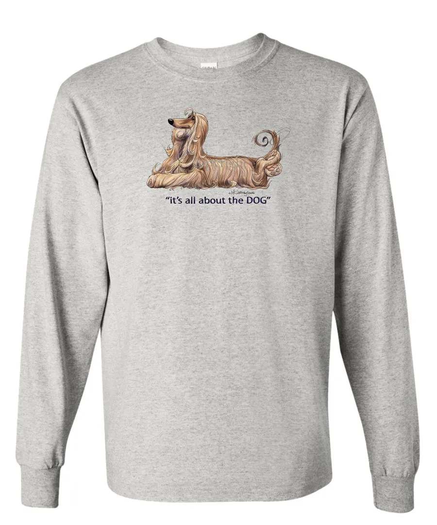 Afghan Hound - All About The Dog - Long Sleeve T-Shirt