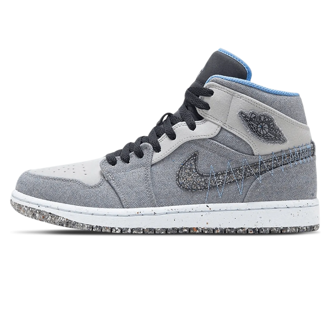 Air Jordan 1 Mid 'Crater Grey University Blue'