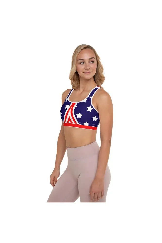 American Patriot Padded Sports Bra