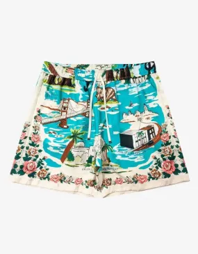 Amiri California Hawaiian PJ Shorts