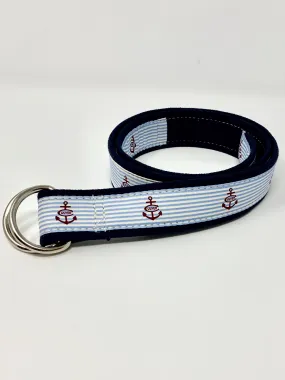 Anchor Culver Vineyard Vines D-Ring Canvas Belt