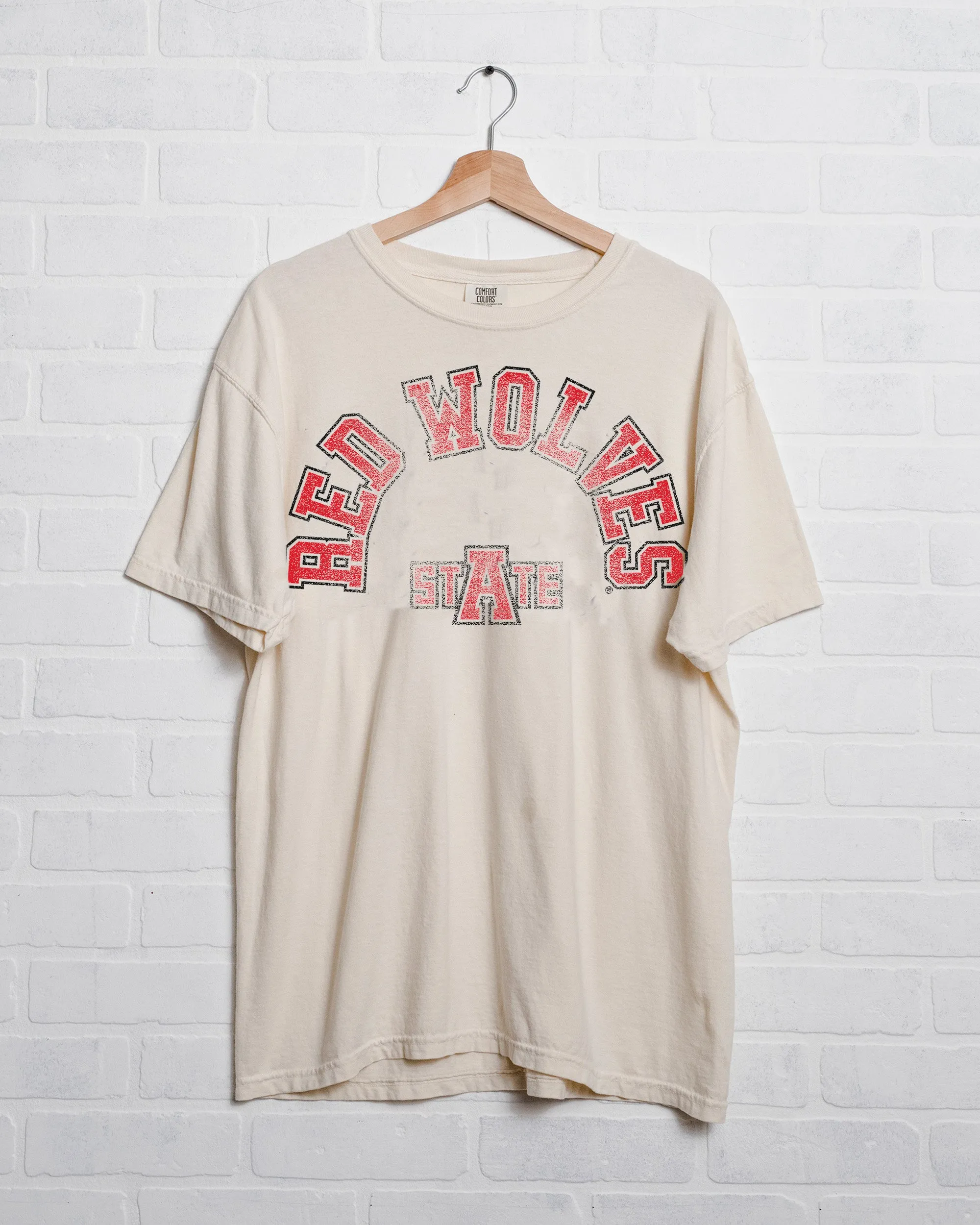 Arkansas State Red Wolves Mega Arch Ivory Tee