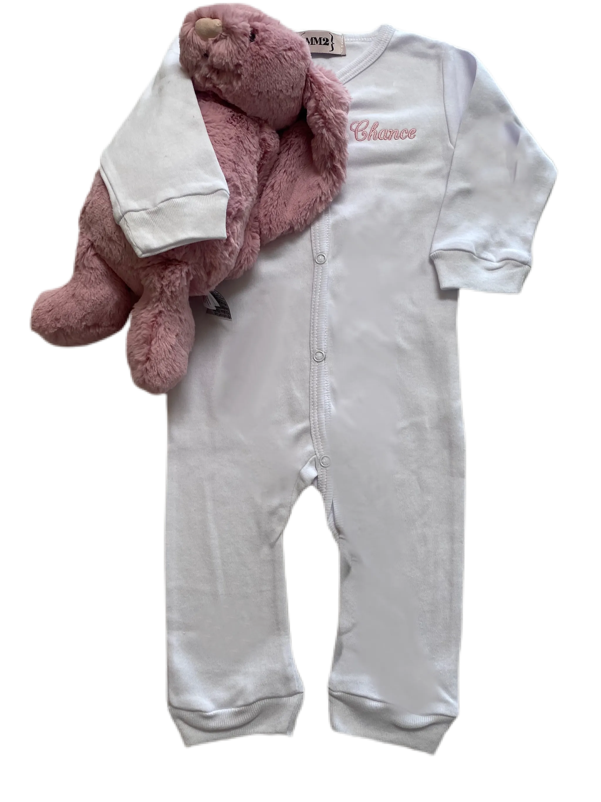 Baby snap front onsie , Embroidered with name or monogram *black, white and H. grey available