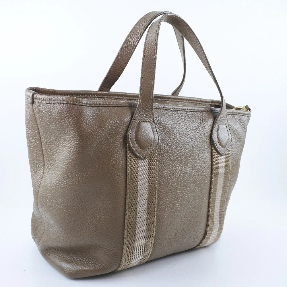 BALLY Handbag Calfskin beige With porch 2WAYShoulder unisex(Unisex) Used Authentic