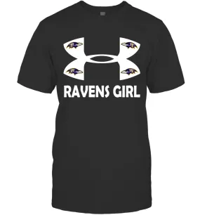 Baltimore Ravens Girl Under Armour Football T-Shirt