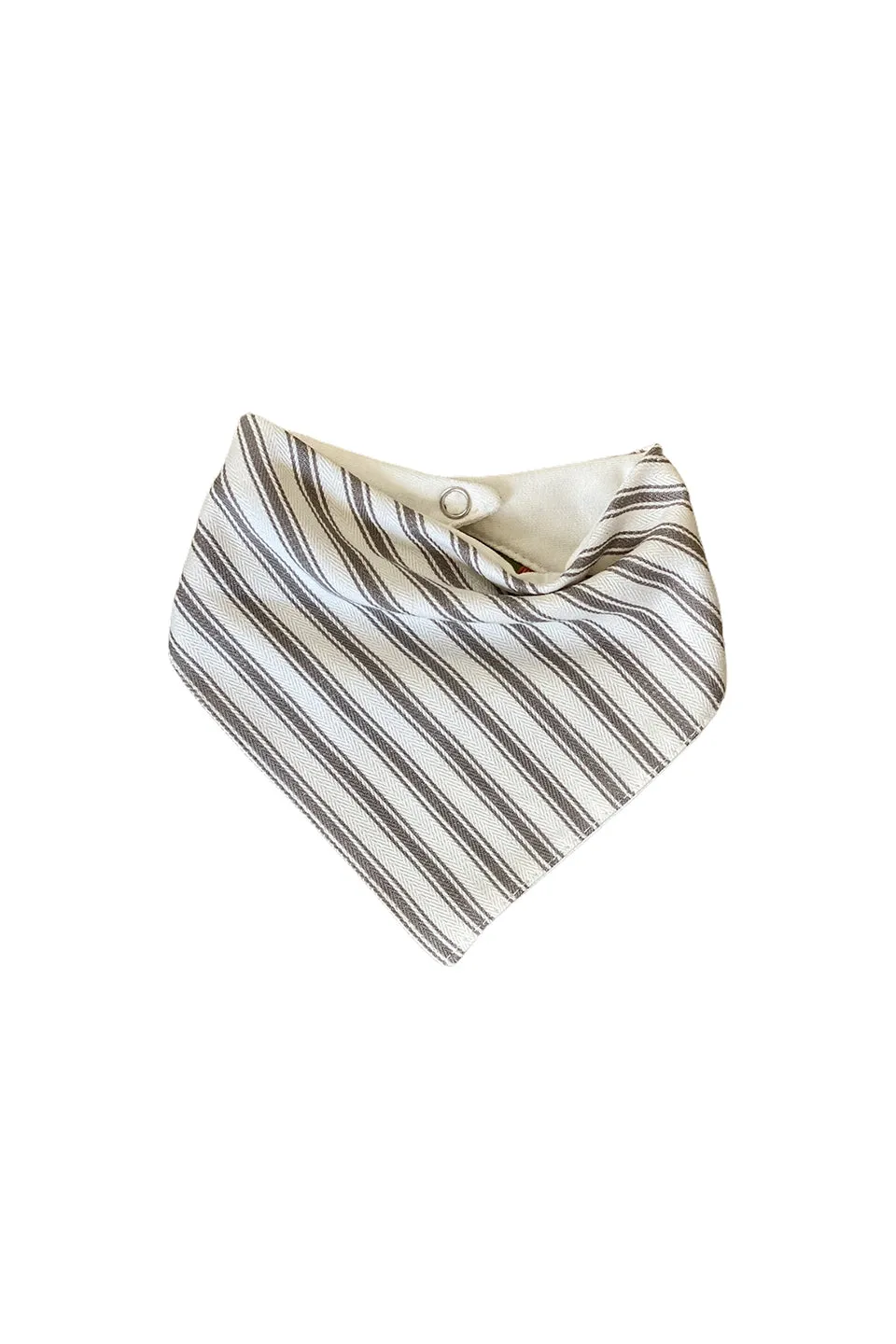 Bandana Bib Stone StripeTicking