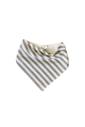 Bandana Bib Stone StripeTicking