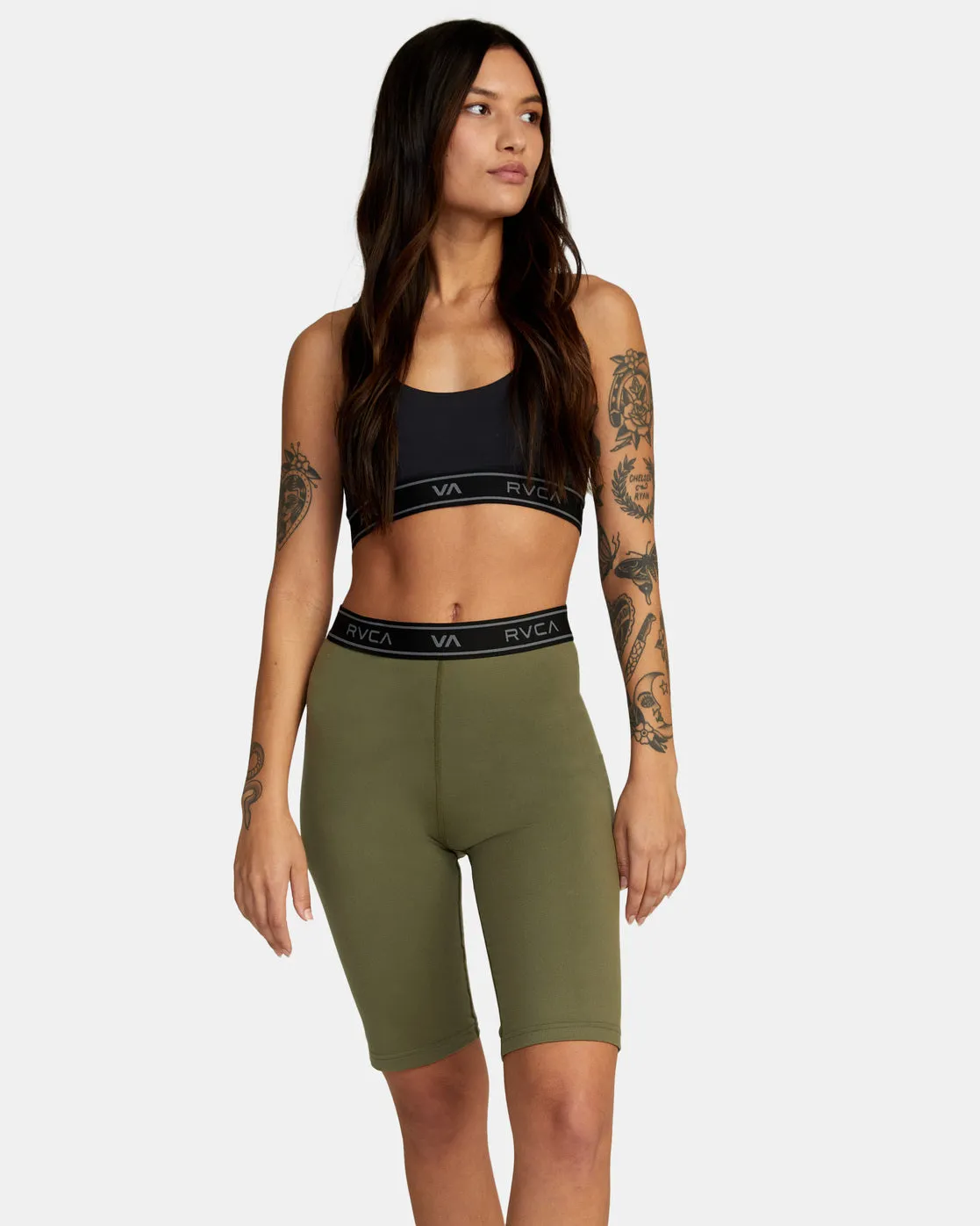 Base Biker Shorts 10.5" - Olive