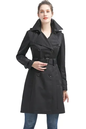 BGSD Women Emma Waterproof Hooded Trench Coat