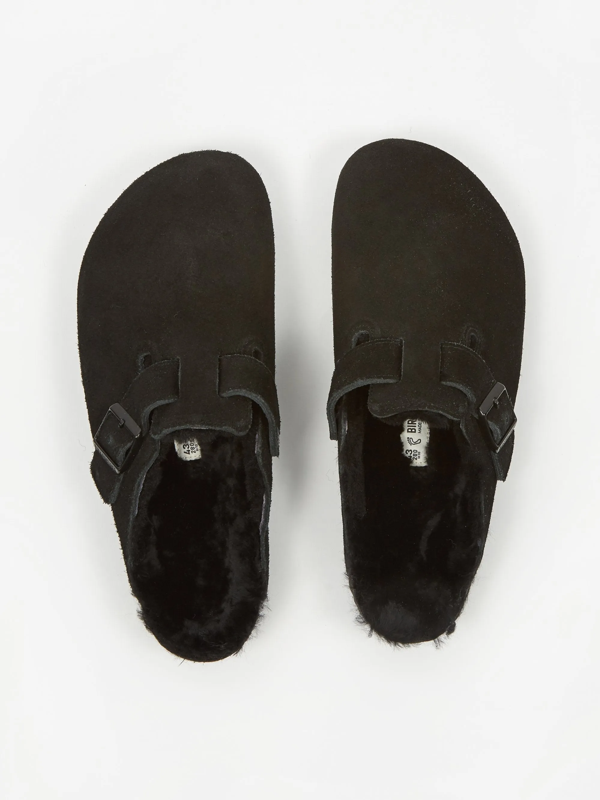 Birkenstock Boston Fur W - Black