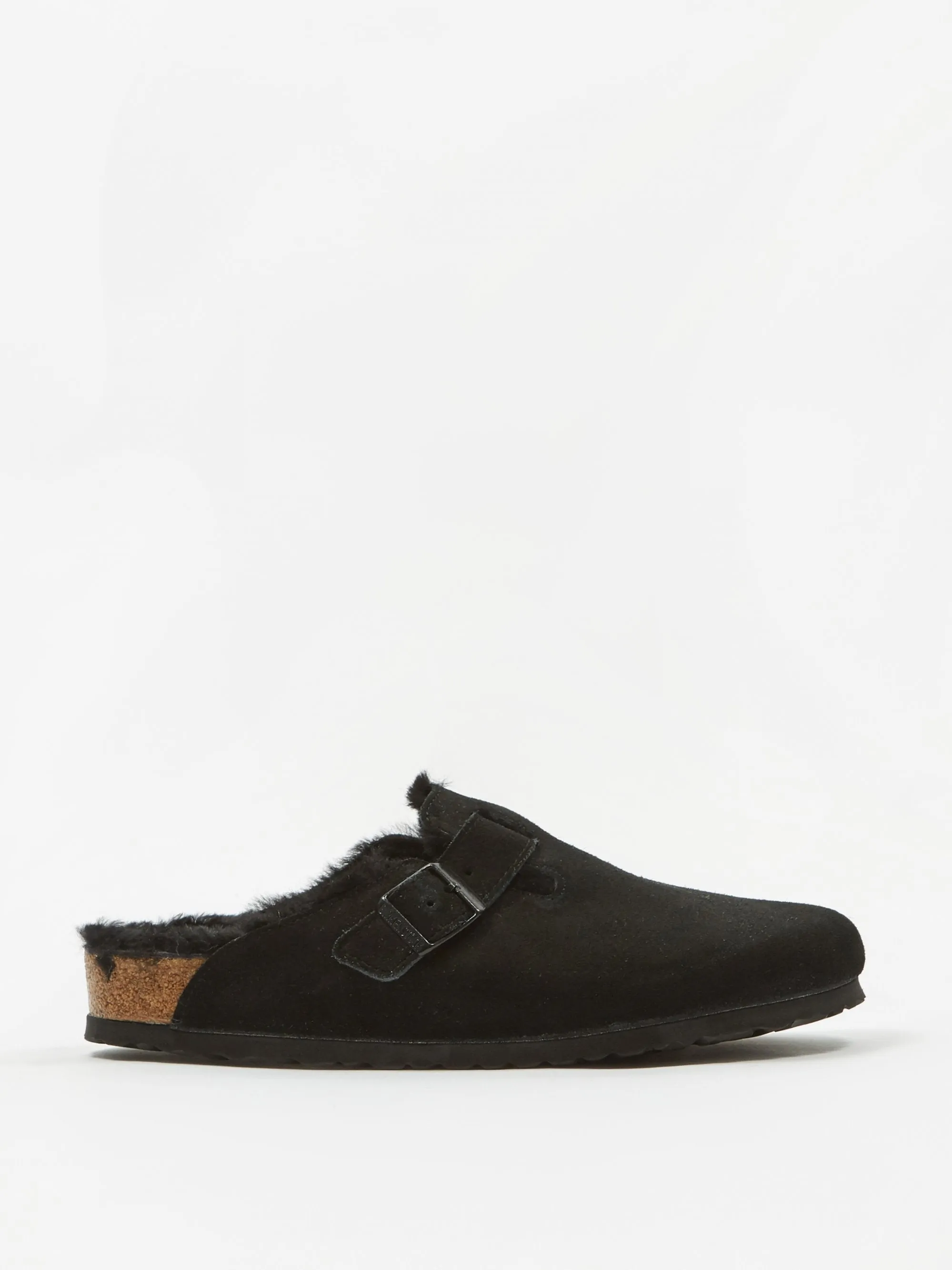 Birkenstock Boston Fur W - Black