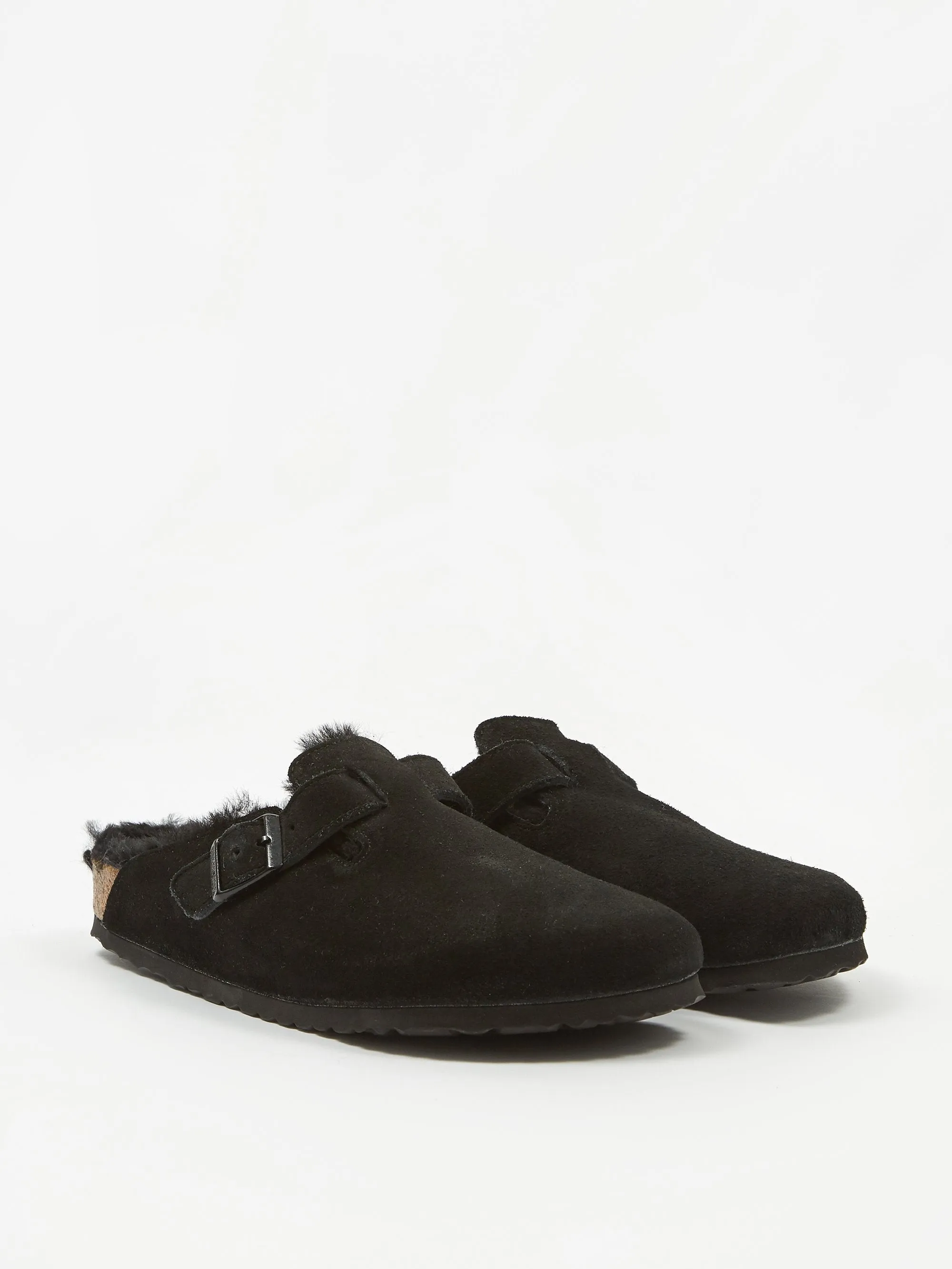 Birkenstock Boston Fur W - Black