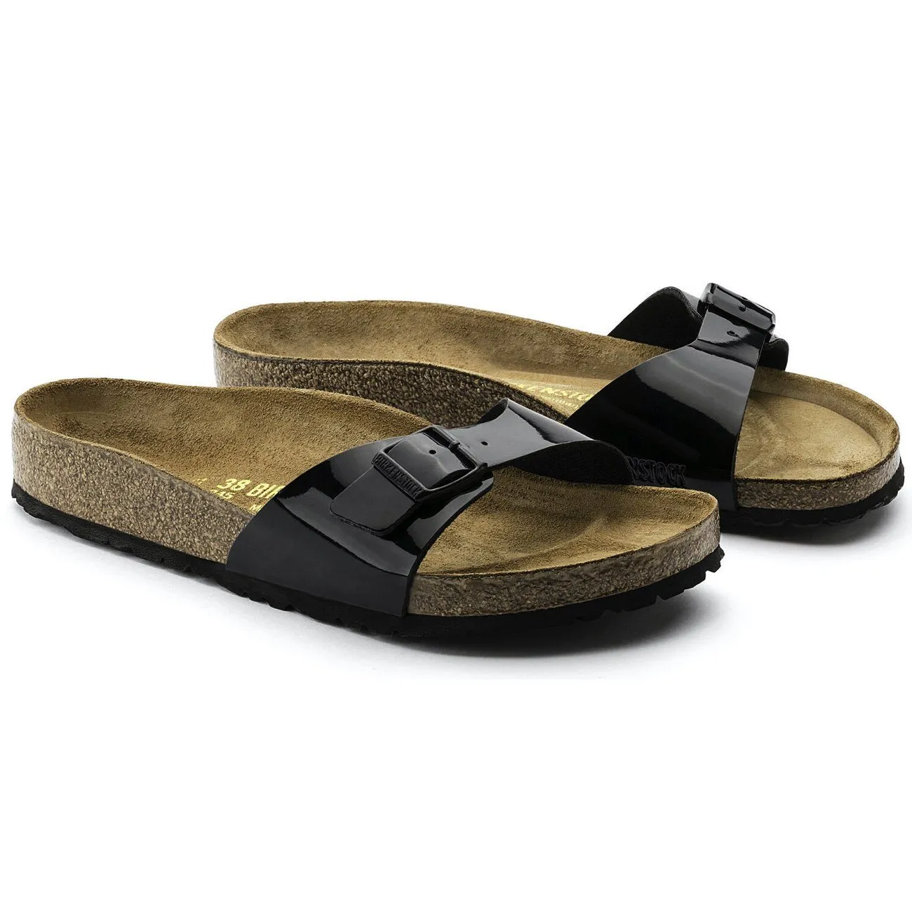 Birkenstock Classic, Madrid, Birko Flor, Regular Fit, Black Patent