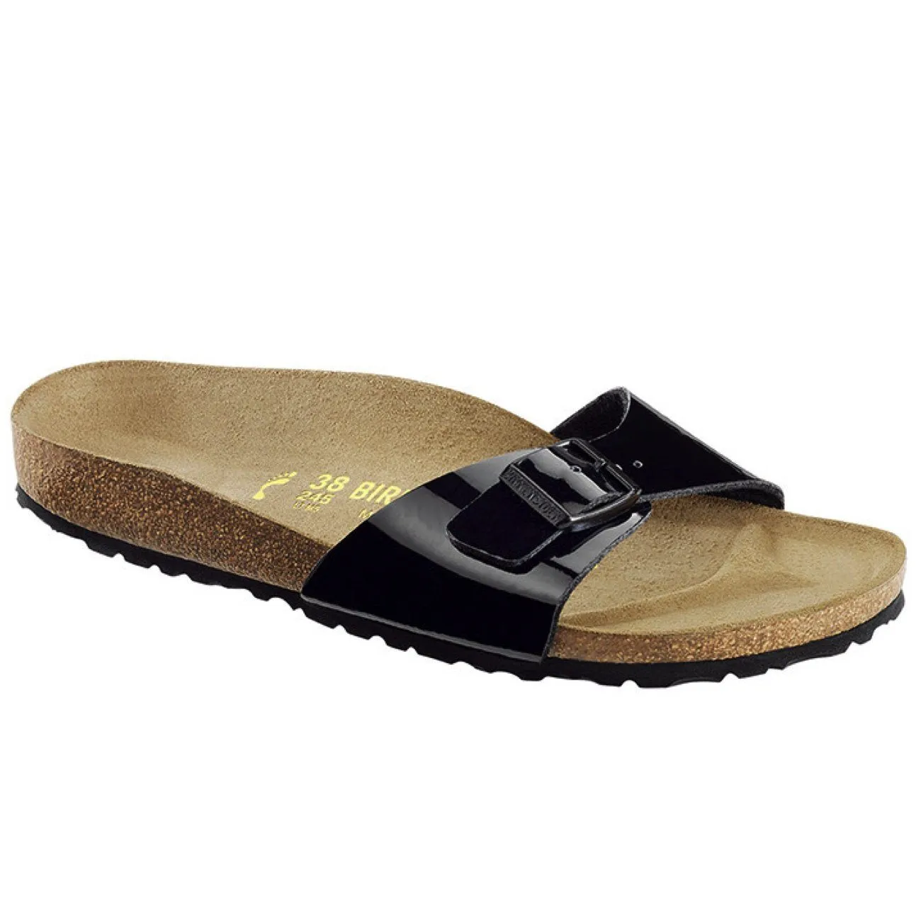 Birkenstock Classic, Madrid, Birko Flor, Regular Fit, Black Patent