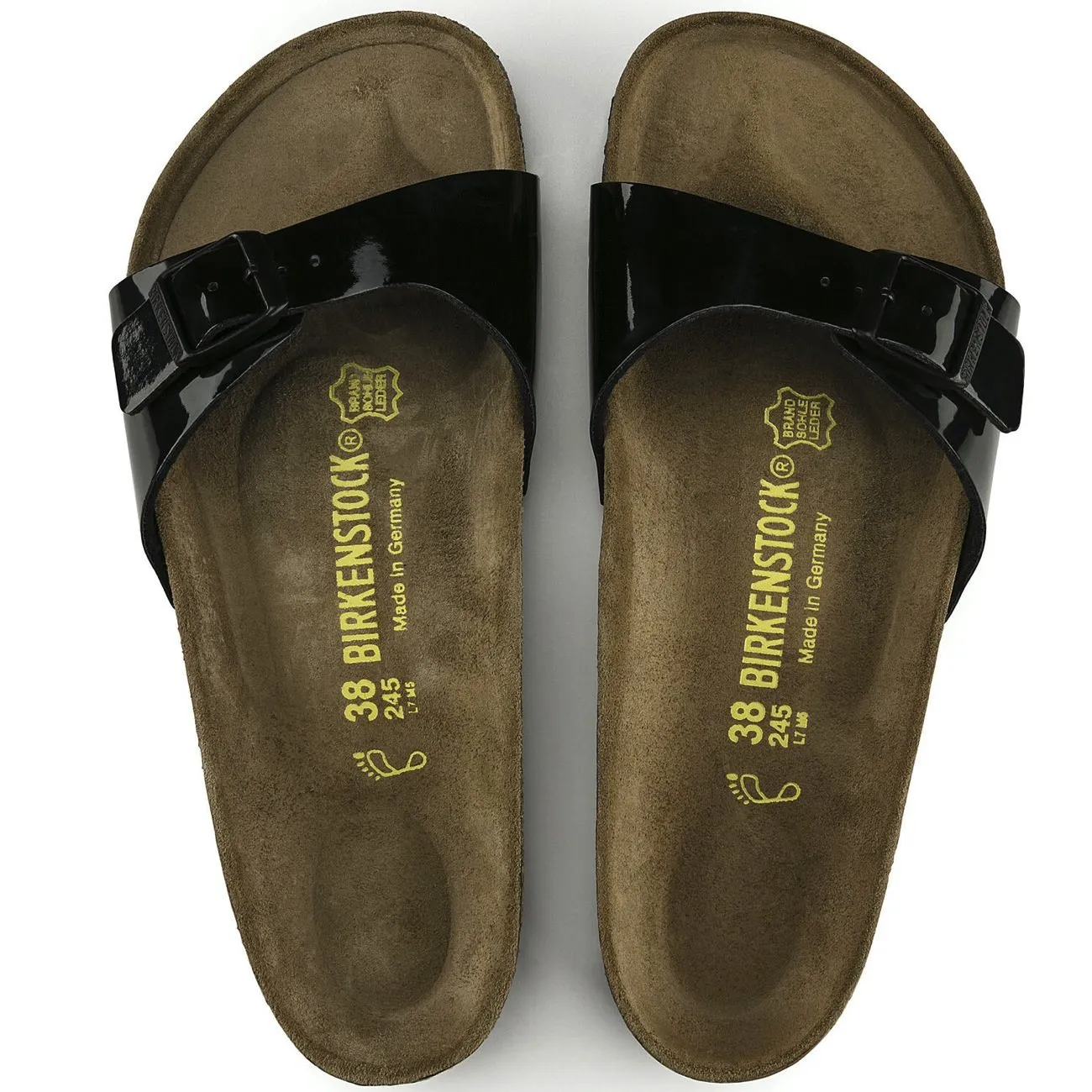 Birkenstock Classic, Madrid, Birko Flor, Regular Fit, Black Patent