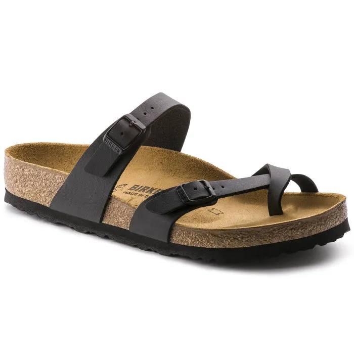 Birkenstock Mayari Womens Birko Flor Black NARROW Width