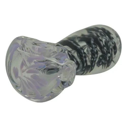 Black Spiral Spoon Pipe