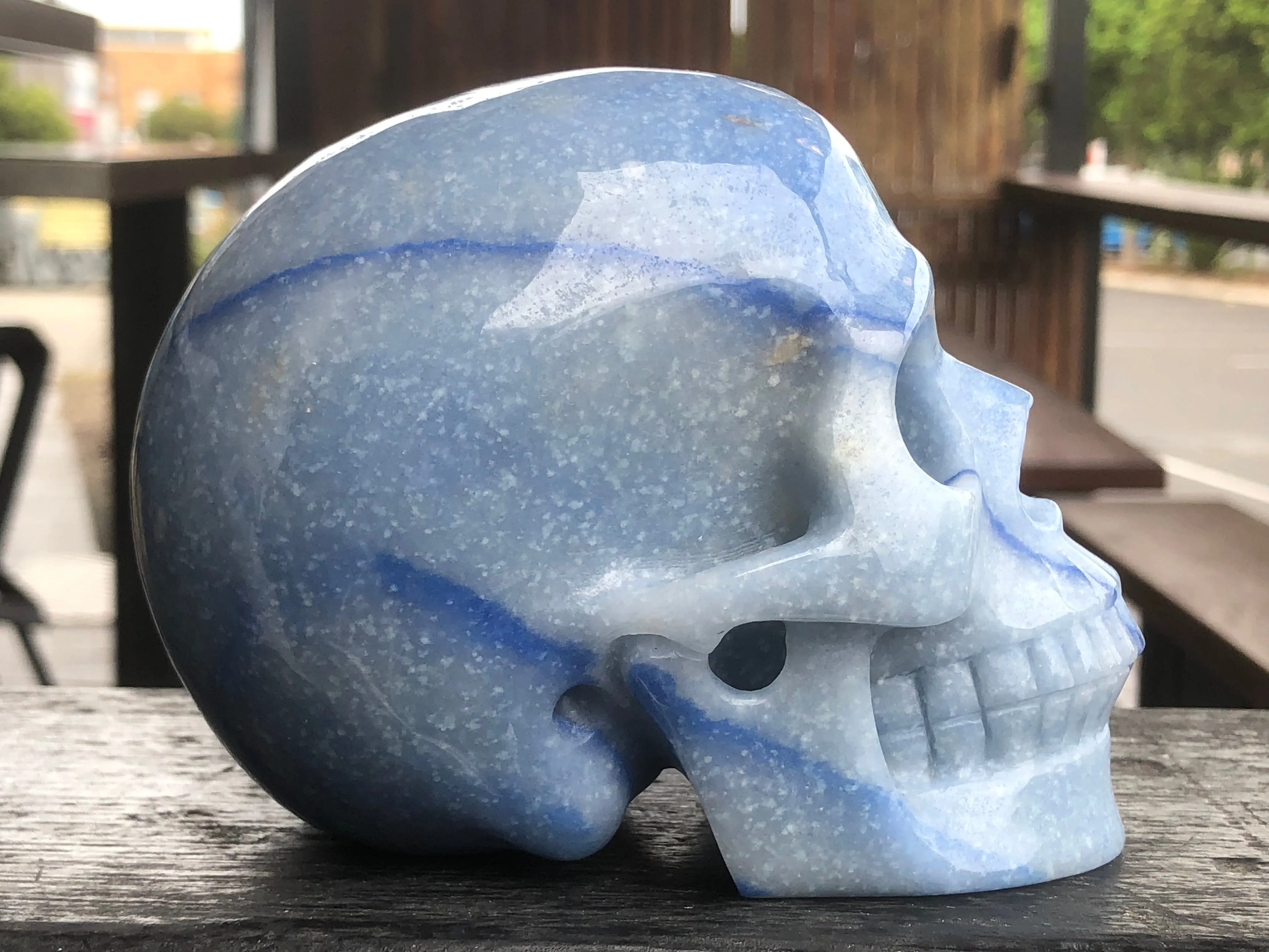 Blue Aventurine Skull [1k1598]