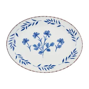 Blue Floral Platter