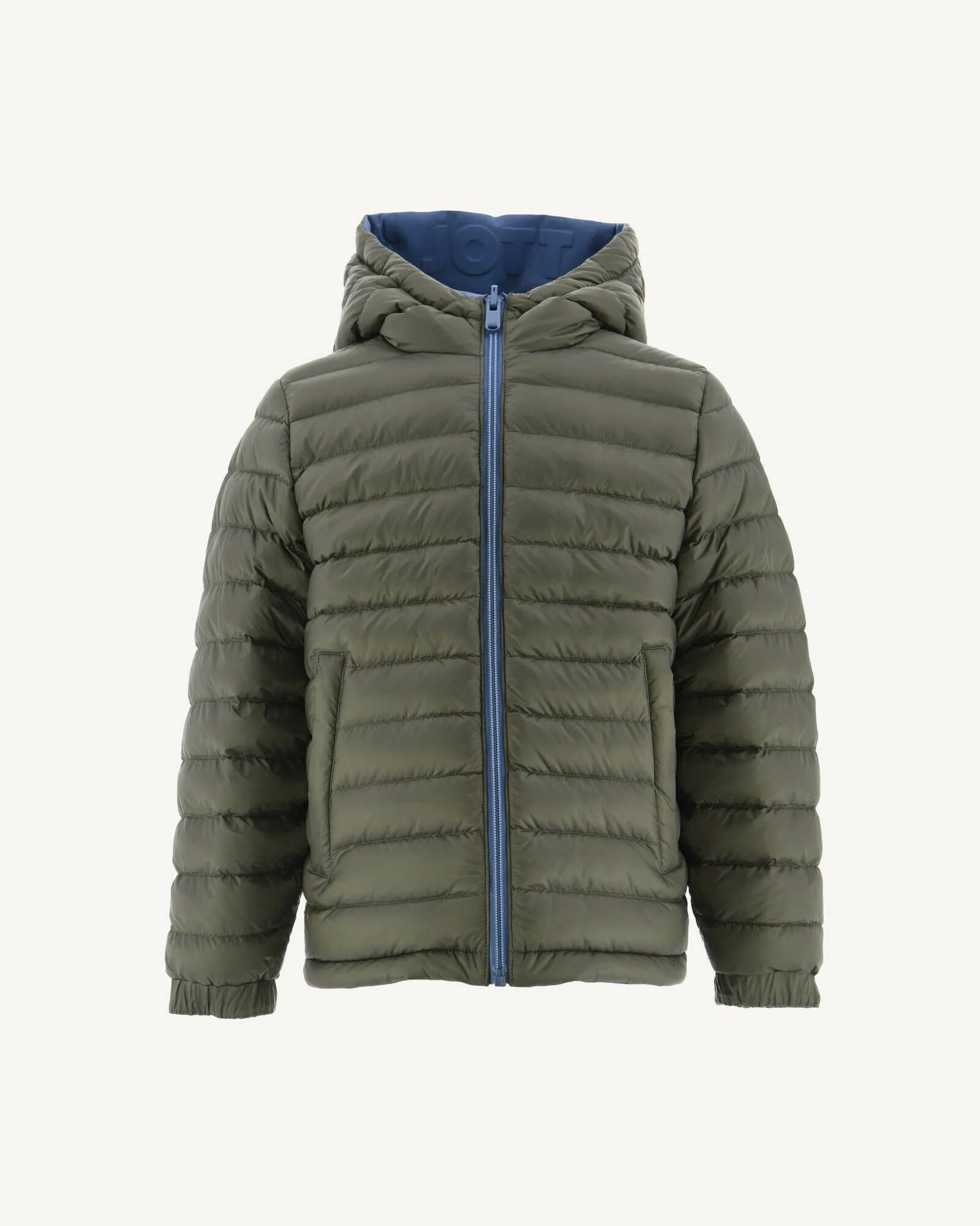 Blue jeans/Army children's Zurich reversible puffer jacket