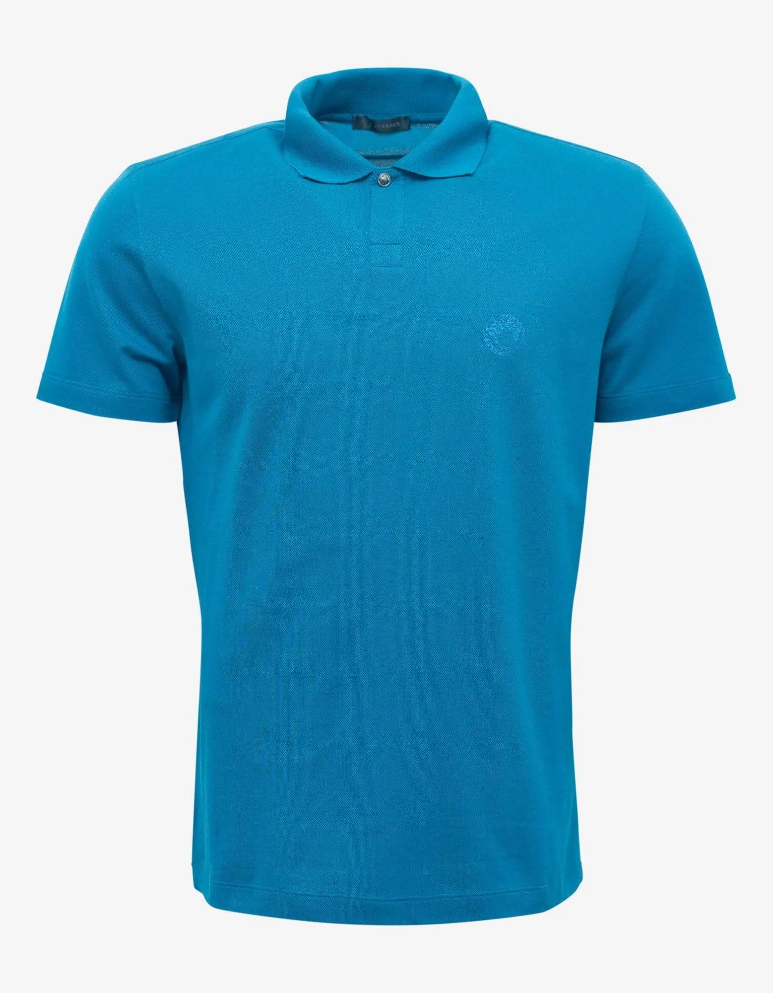 Blue Medusa Crest Polo T-Shirt