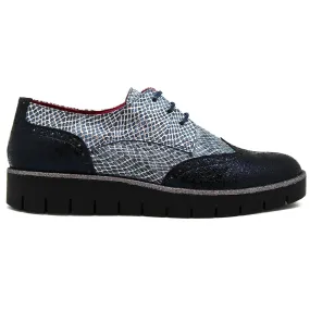 Bolt - Blue Crack Metallic lace up shoe- last pair 39!