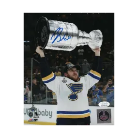 Brayden Schenn St Louis Blues Blue Autographed Stanley Cup Photo - JSA COA