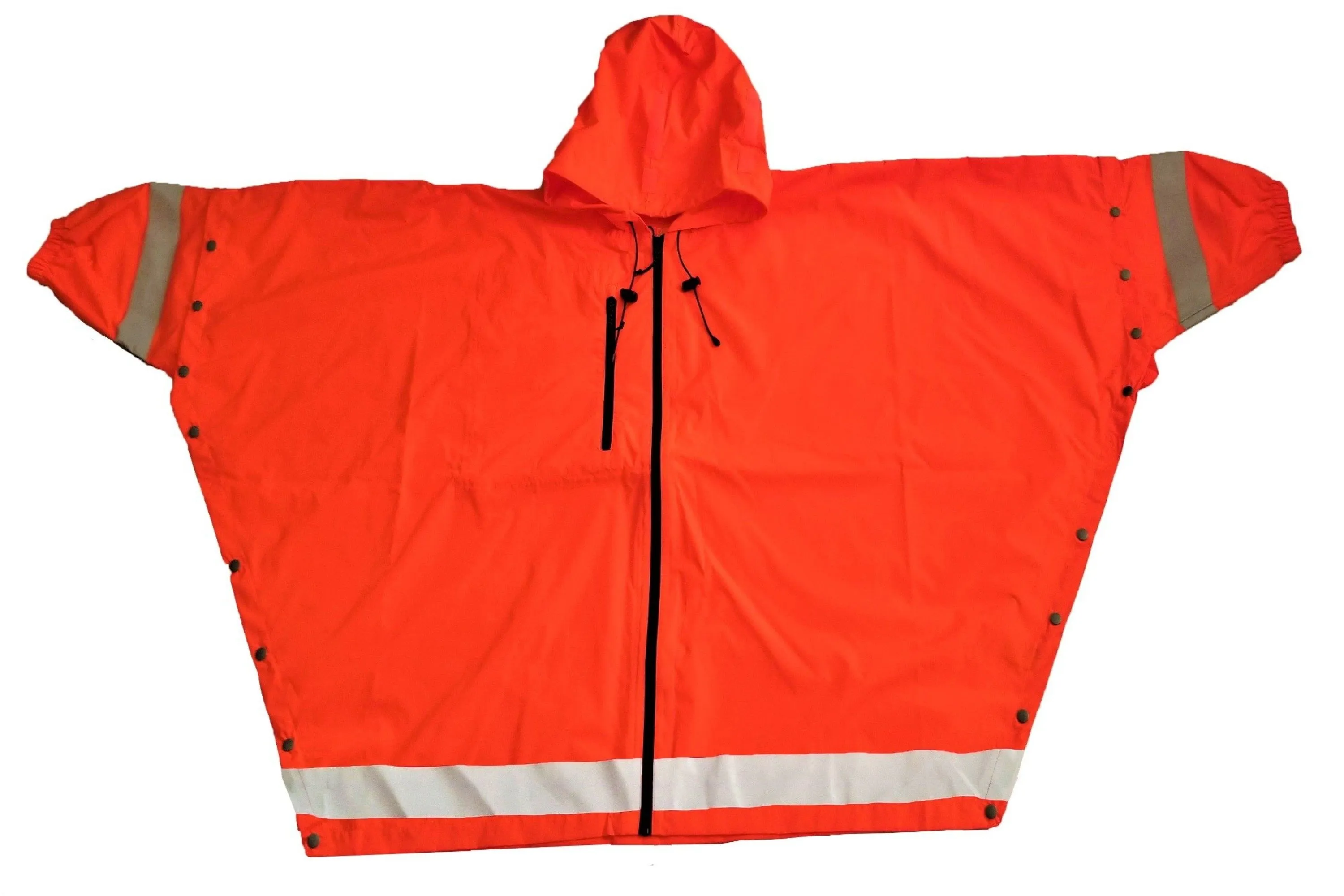 Brella 2020 Orange Unisex Hybrid Rain Jacket w/ Reflective Strips