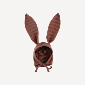 bunny hat | tortoise | organic cotton wide rib