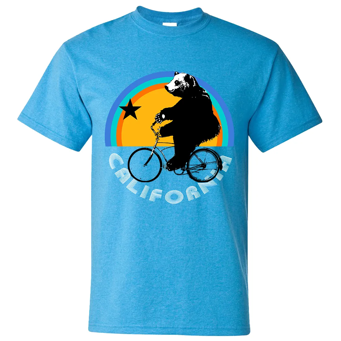 California Bear On Bike Asst Colors T-shirt/tee