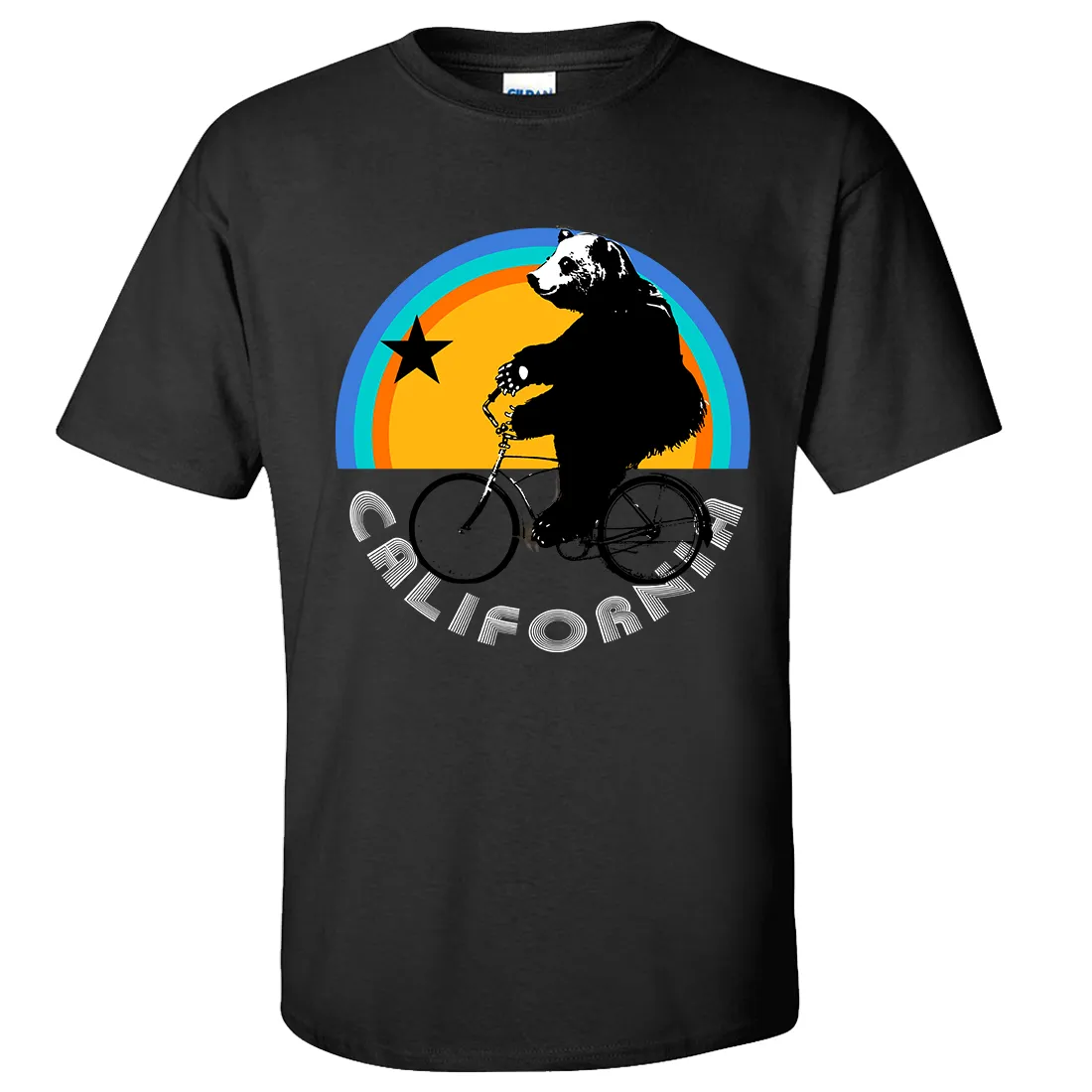 California Bear On Bike Asst Colors T-shirt/tee