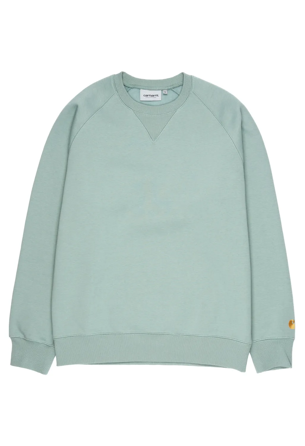 Carhartt WIP Men's Chase Sweat - Glassy Teal/Gold