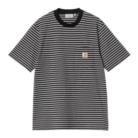 Carhartt WIP S/S Verner Pocket T-Shirt - Black/Dk. Grey Heather