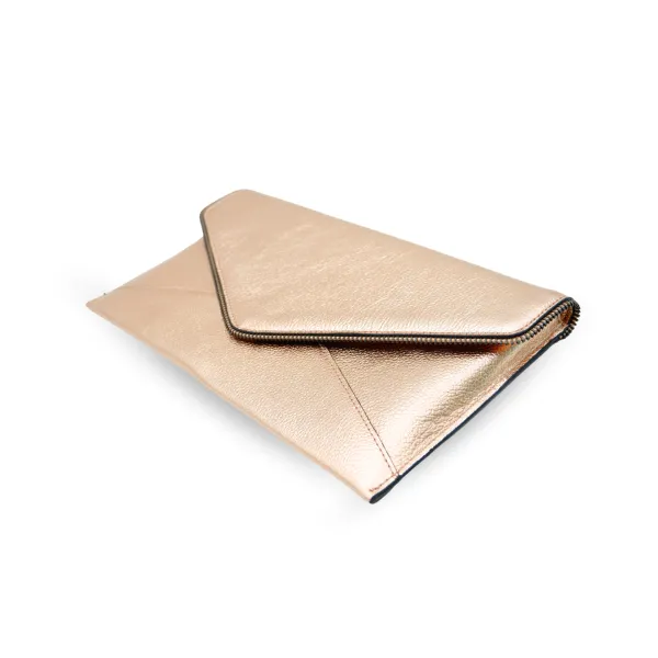 CASTLECRAG - Womens Rose Gold Envelope Clutch Bag Evening Pouch