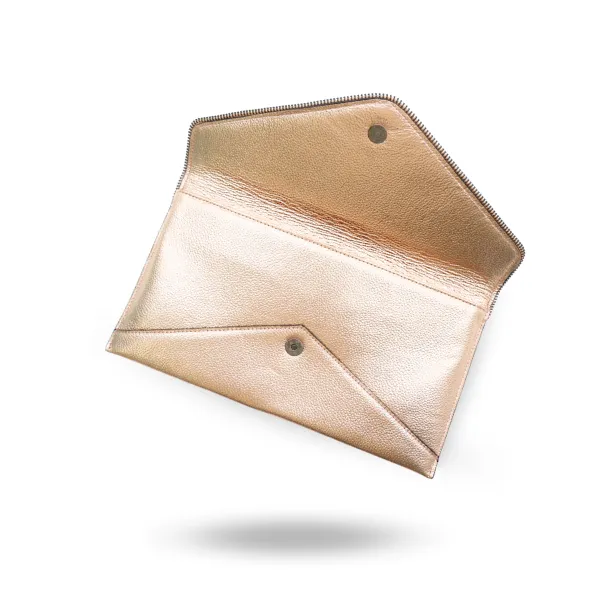 CASTLECRAG - Womens Rose Gold Envelope Clutch Bag Evening Pouch