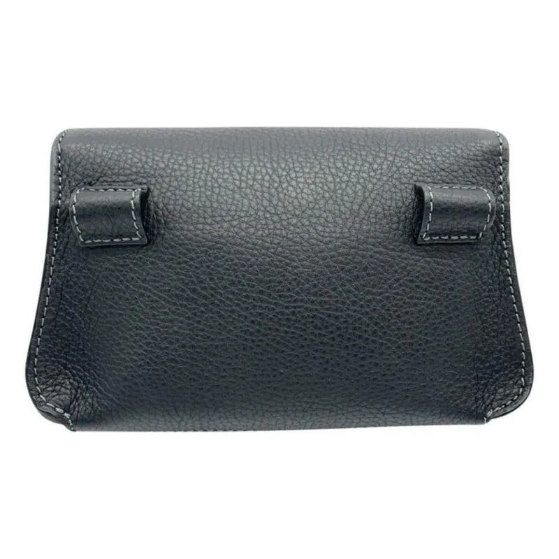 Chloé Belt Marcie Convertible Black Leather Messenger Bag