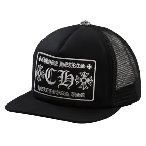 Chrome Hearts Hollywood Trucker Hat Black