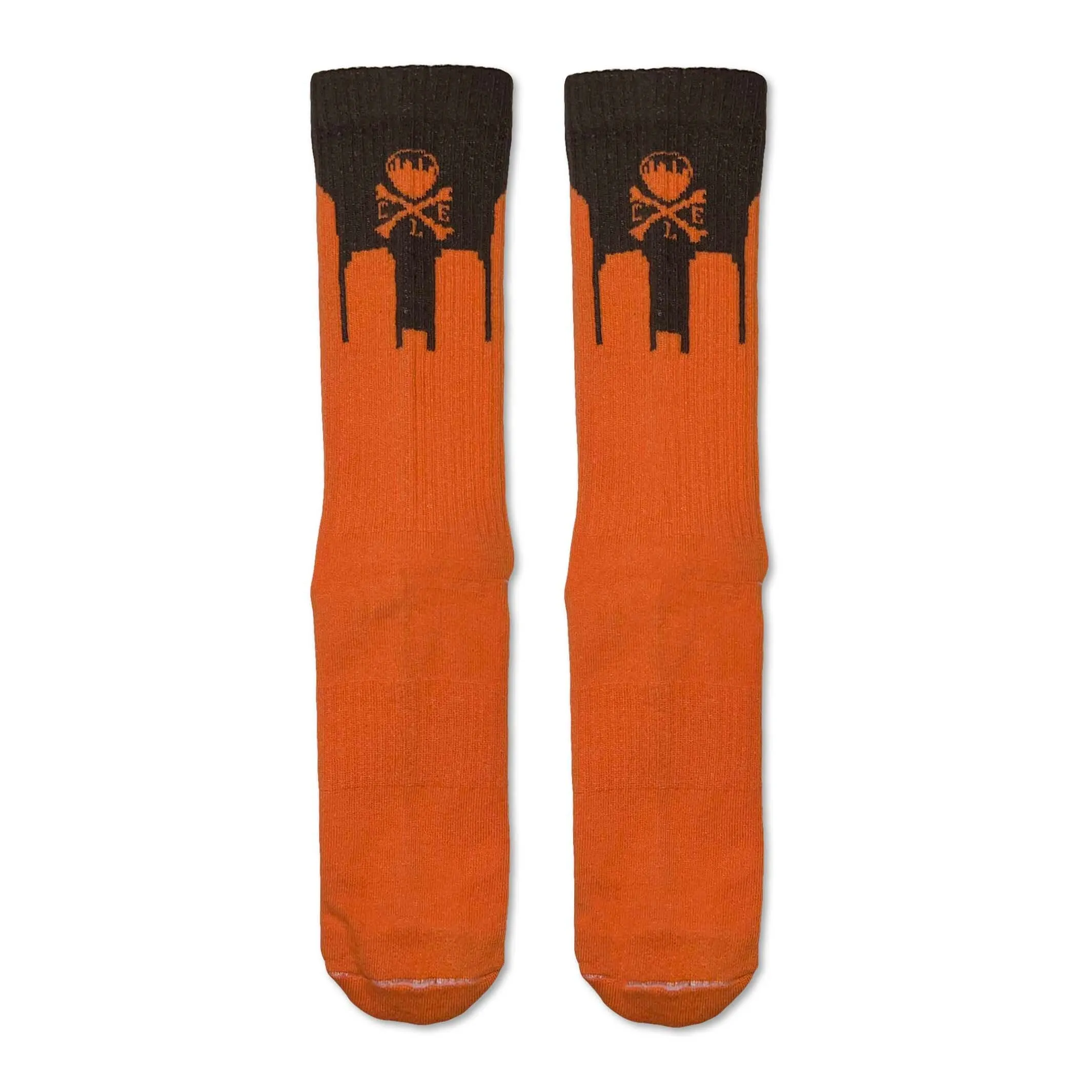 Cleveland Skyline Socks - Brown/Orange