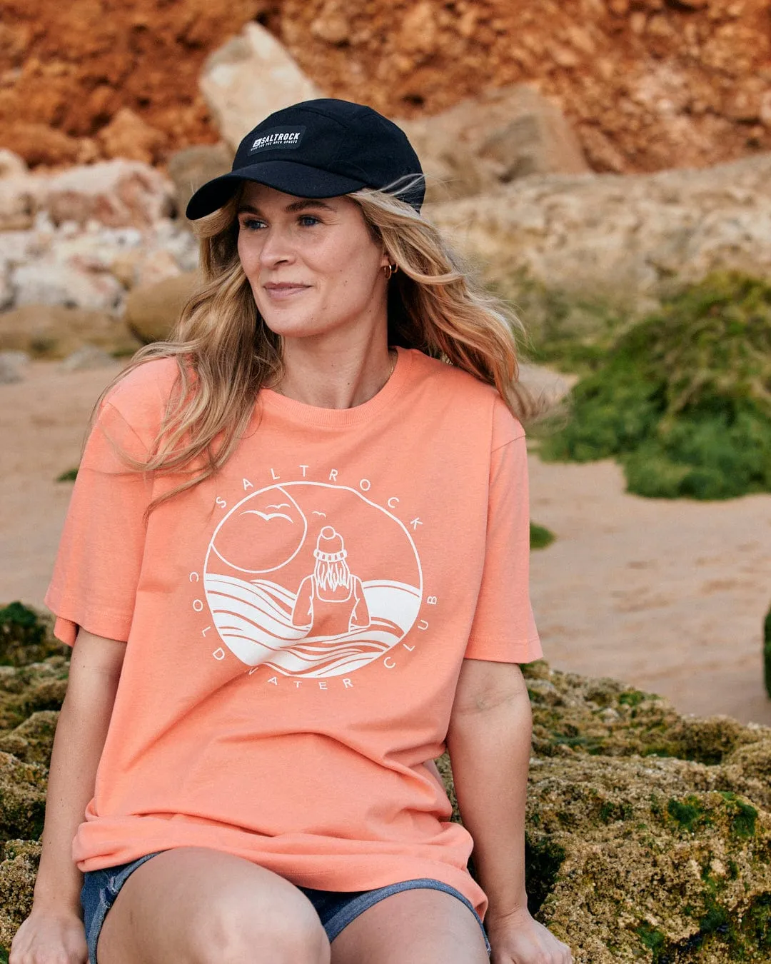 Coldwater Club  - Womens Short Sleeve T-Shirt - Peach