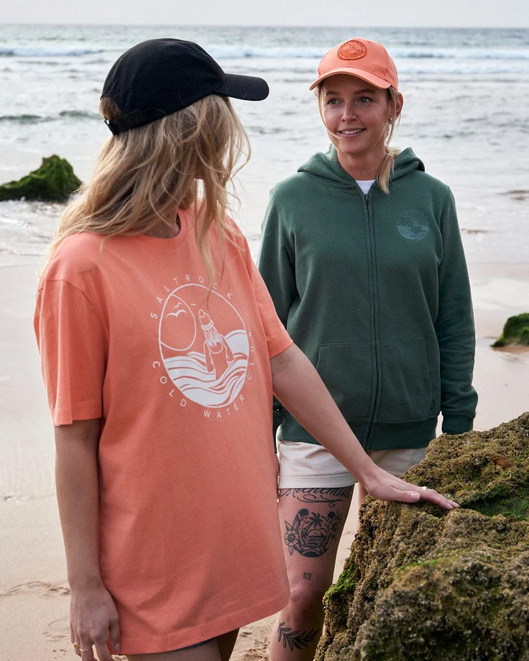 Coldwater Club  - Womens Short Sleeve T-Shirt - Peach