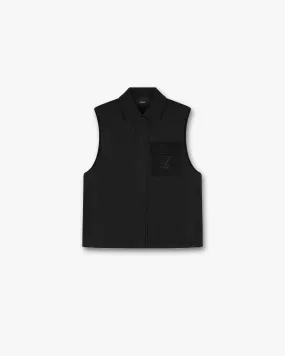 Collared Gilet - Black