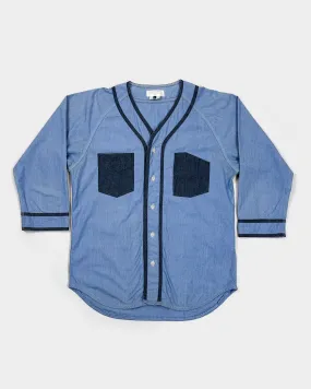 Comme Des Garçons GANRYU Blue Baseball Shirt 2016