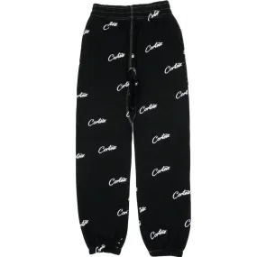 Corteiz All Over Print Joggers Black/White