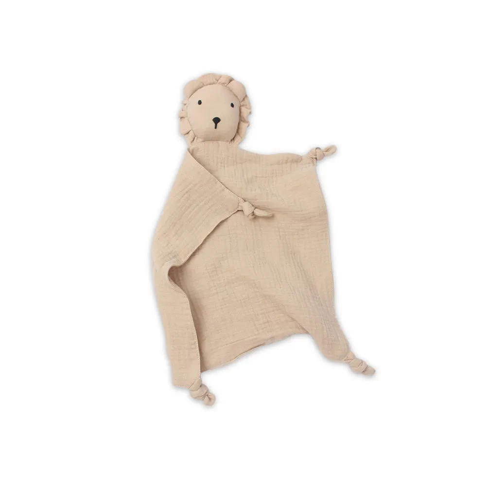 Cotton Baby Comforter Leo The Lion — Latte