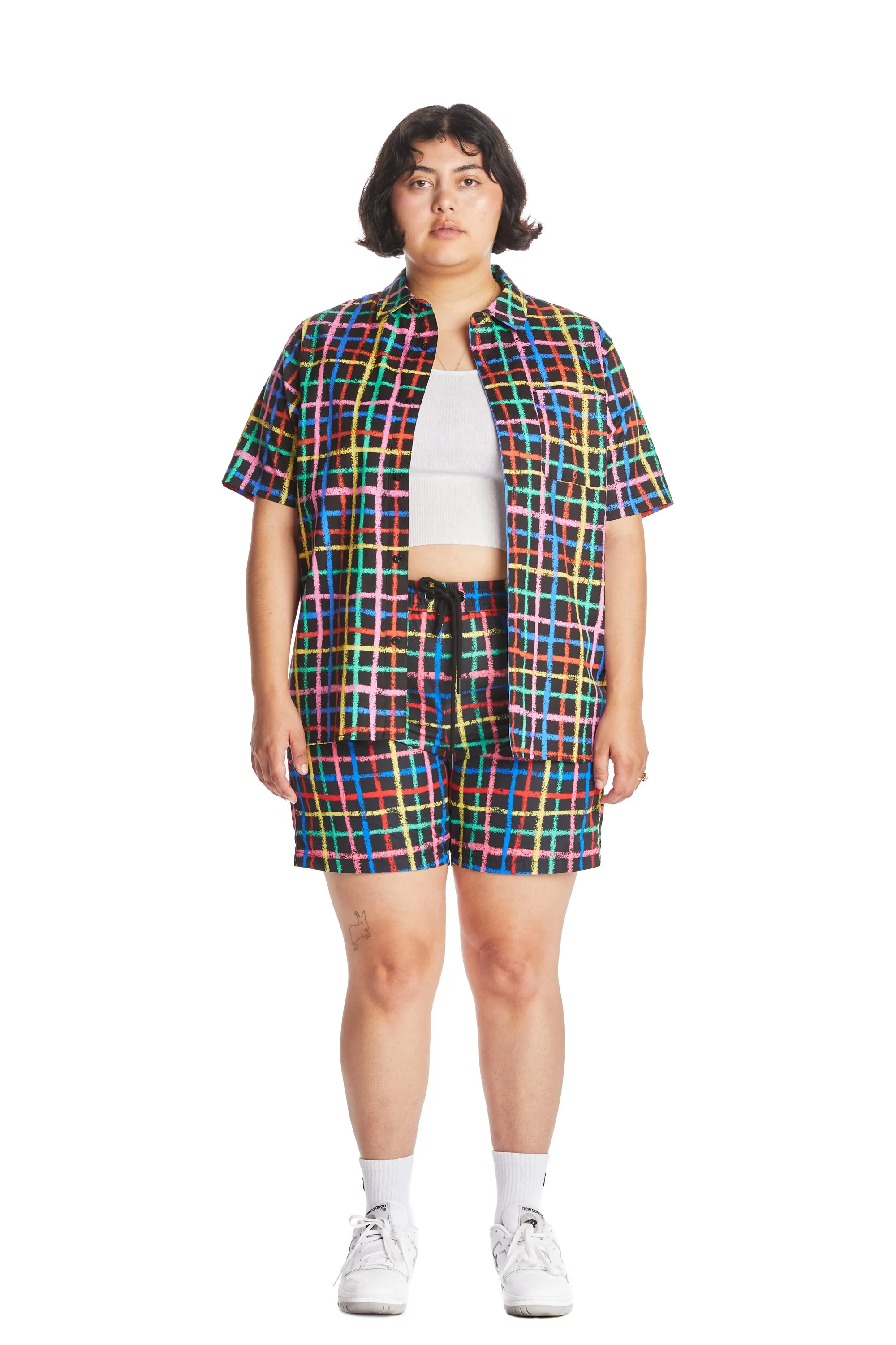 Crayon Checkered Camp Shirt