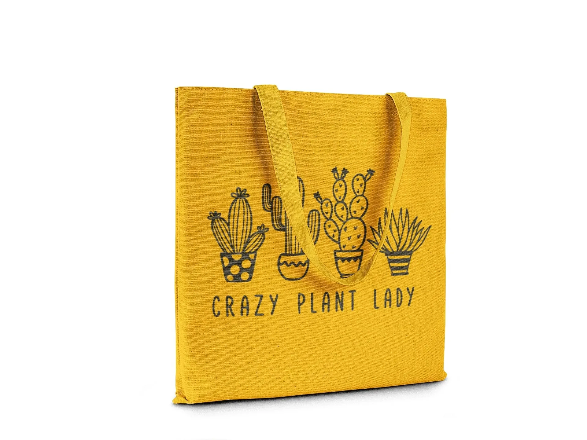 Crazy Plant Lady || Organic Cotton Tote Bag